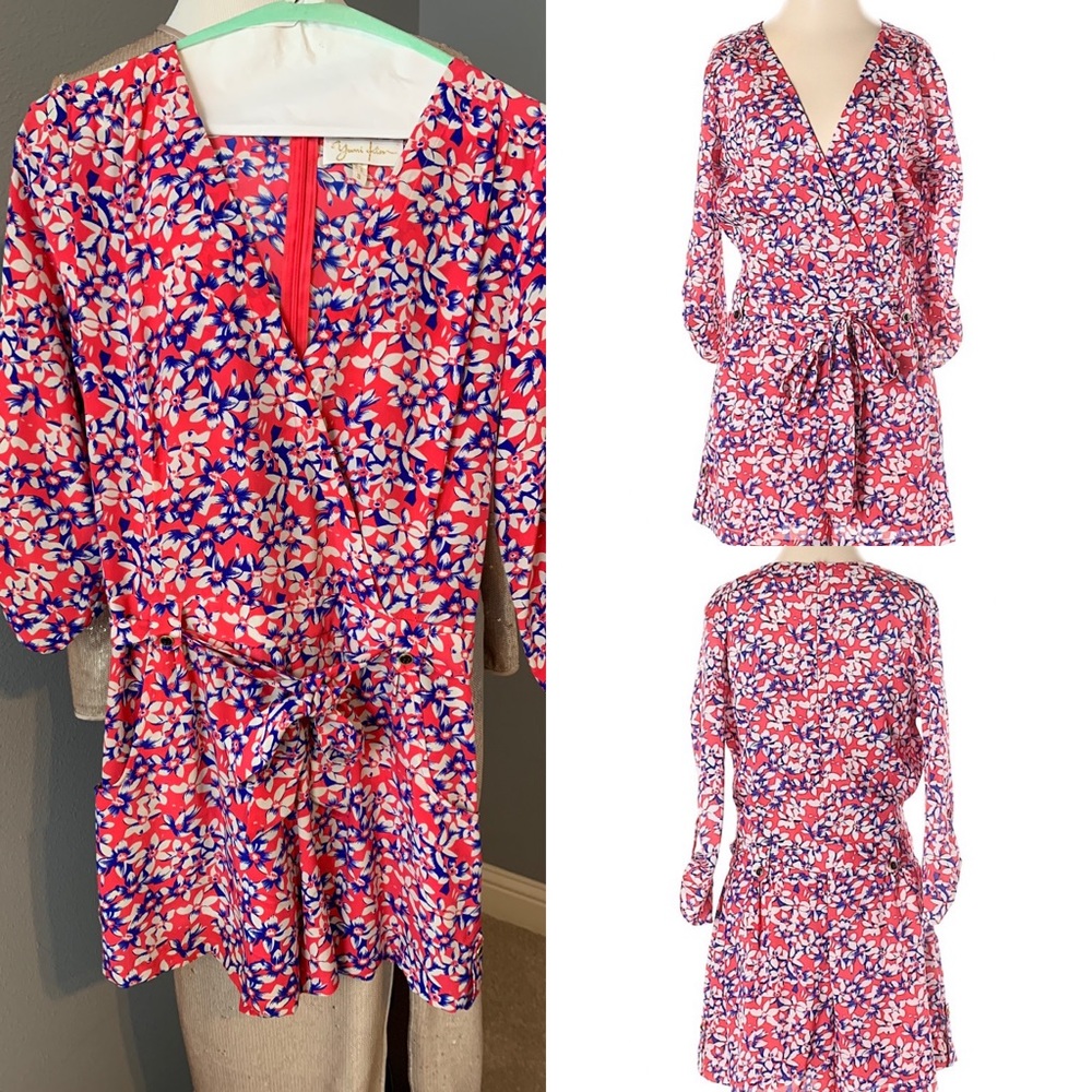 Yumi Kim Floral Long Sleeve Romper Small